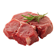 Raw Meat on Transparent Background