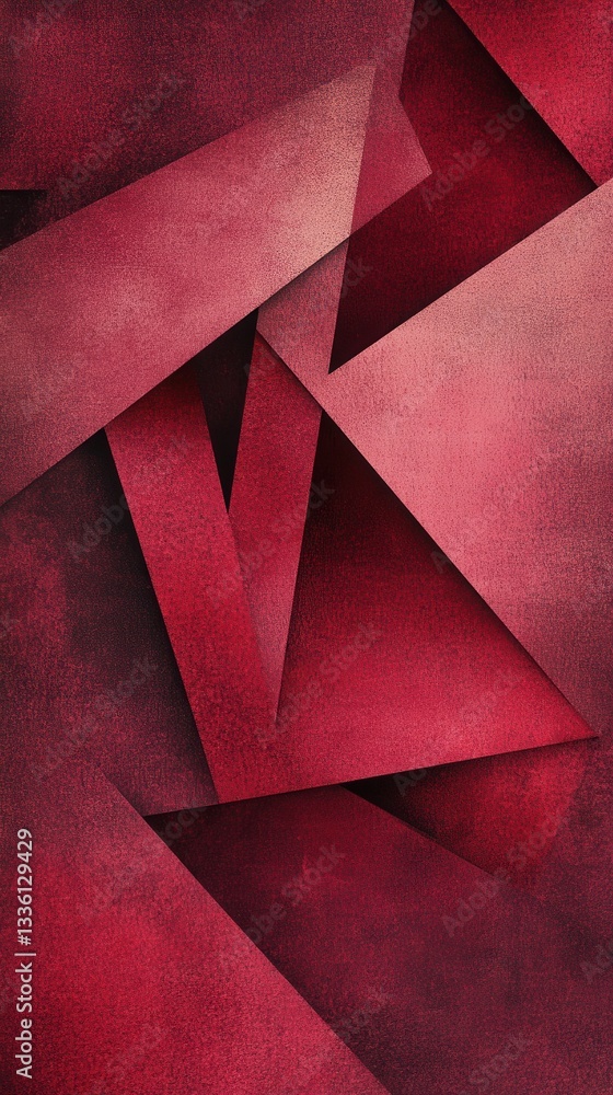Poster textured geometric pattern in deep shades creating a striking visual composition