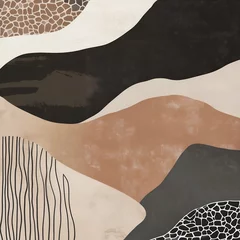 Fotobehang Exploring Indian motifs and Mexican celebrations through flat minimalism art style © Salviri_Pixel