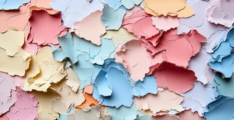Colorful paint chips,  a vibrant display of weathered paint