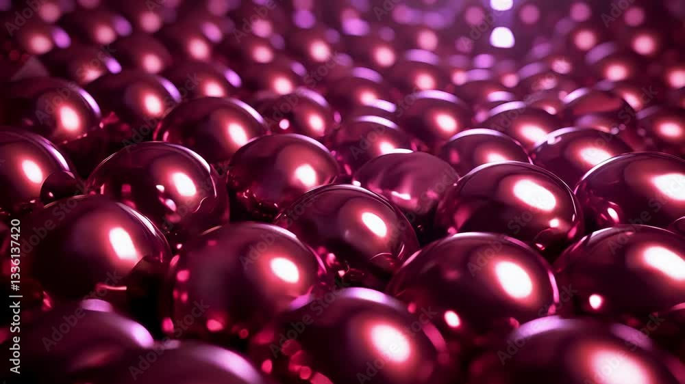 Poster lots of beautiful chaotic and slow translucent spheres on a dark background. suitable for abstract d