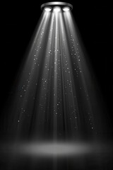 Spotlight illuminates dark space