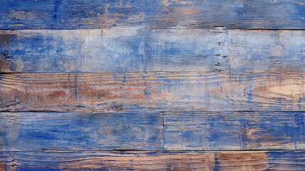 Fototapeta premium Rustic wooden texture with blue hues and natural variations for design inspiration