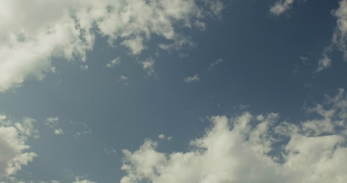 Timelapse of clouds journey through the sky
