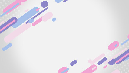 ストライプとドット模様のポップな背景