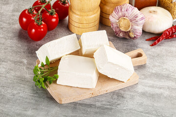 Greek traditional organic feta cheese