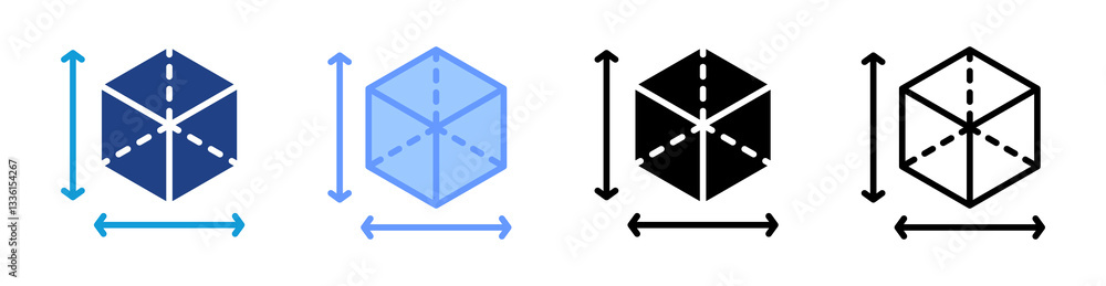 Aufkleber Spatial icon set multiple style collection