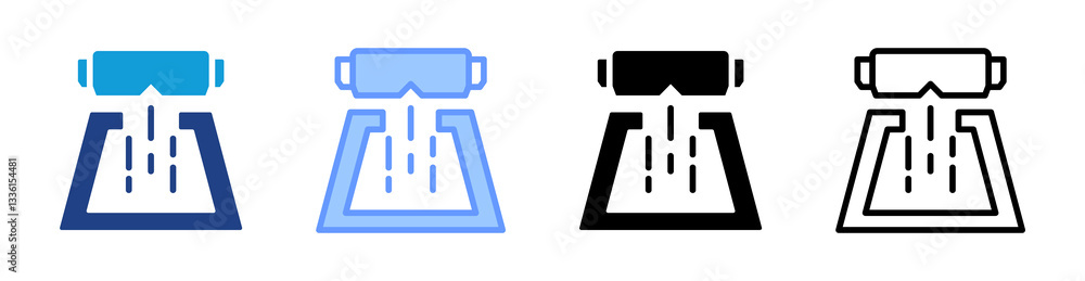 Aufkleber Spatial Computing Platform icon set multiple style collection