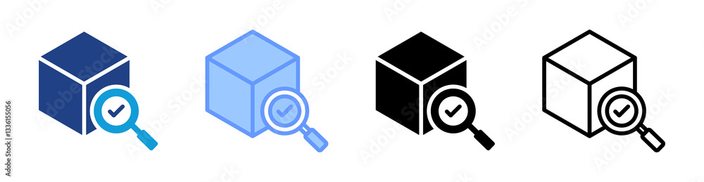 Aufkleber Spatial Query icon set multiple style collection