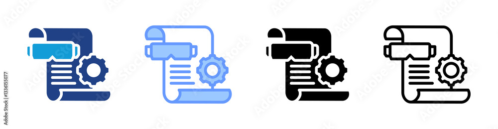 Aufkleber spatial indexing icon set multiple style collection