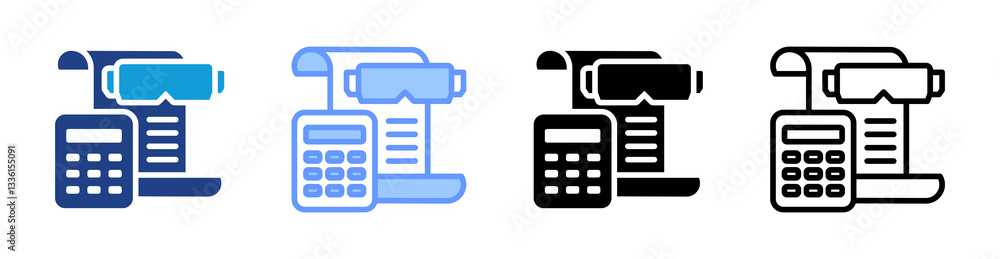 Poster Spatial Econometric icon set multiple style collection