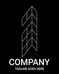 Minimalist Vector Outline Logo of number Six. Construction style number logo. This design is perfect for T-shirts, construction, architecture, sports, motorsport, etc. Alphabet for kids to color.