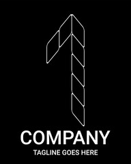 Minimalist Vector Outline Logo of number Seven. Construction style number logo. This design is perfect for T-shirts, construction, architecture, sports, motorsport, etc. Alphabet for kids to color.