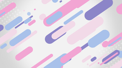 ストライプとドット模様のポップな背景