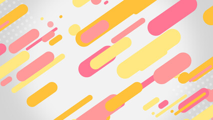 ストライプとドット模様のポップな背景