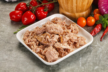 Canned tuna fish for salad