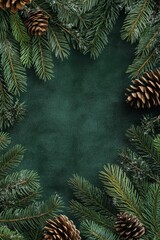 Festive Evergreen Frame