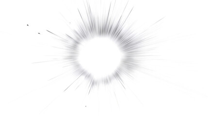 Obraz premium Rough pencil doodle of a sun with uneven rays, isolated on white background