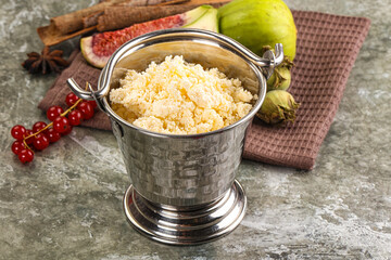 Delicous sheep cottage cheese curd
