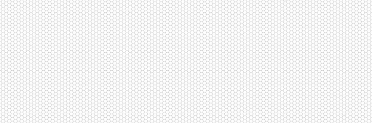White Paper with Black Hexagonal Pattern – Seamless Vector