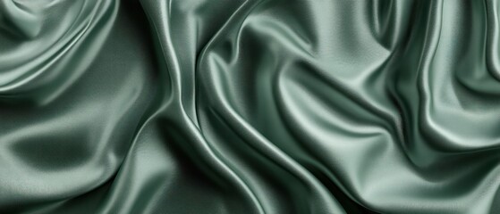 Fototapeta premium Luxurious and shimmering draped fabric in elegant flowing folds