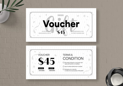 Gift Voucher Card Template