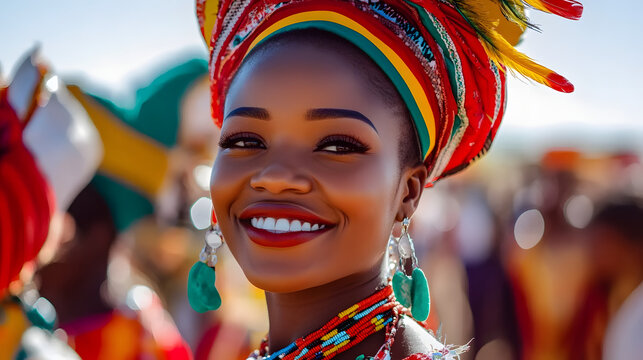 Vibrant Namibia Independence Day Traditional Dance and Colorful Parade - Celebrating African Heritage and Cultural Expression for Event Marketing and Urban Tourism