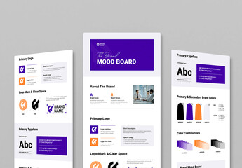 Professional Brand Mood Board Template for Designers