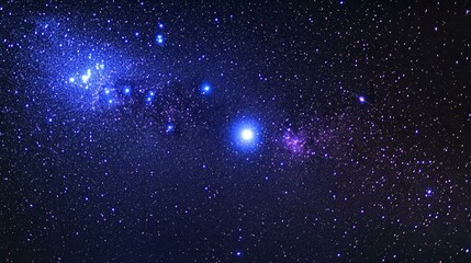 Obraz premium Night Sky Galaxy Stars Interstellar Space