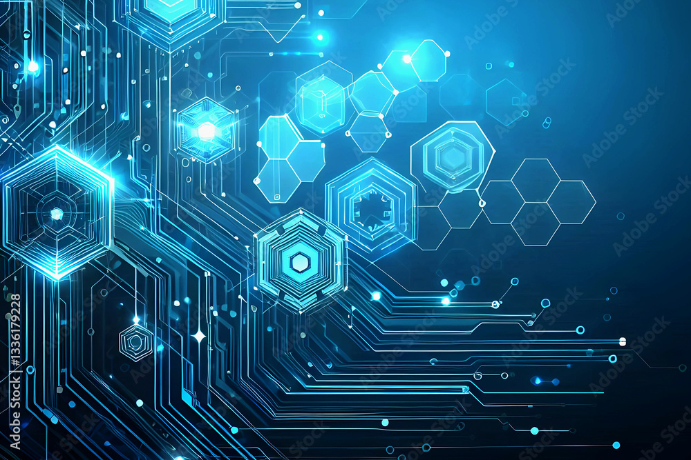 Poster abstract futuristic - technology design digital artificial intelligence. science background. big dat