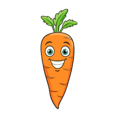 Carrot cartoon Vector Art  Illustration