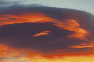 Fototapeta premium colorful sunset clouds