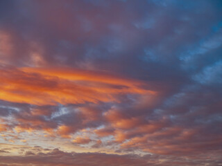 colorful sunset clouds.nature background