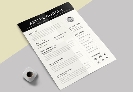 Minimalist Corporate Resume