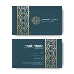 Vintage ornamental logos and business cards template