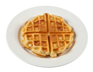 waffles on a white plate