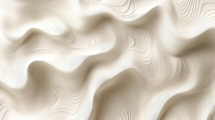 Obraz premium Abstract Textured Background with Flowing Curves and Light Beige Tones for Design Projects