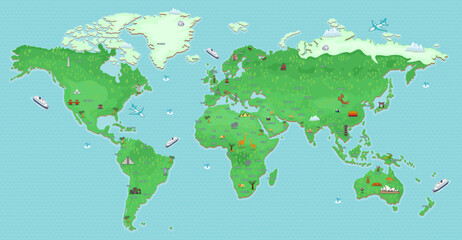 High-quality world map vector design assets, fully editable and customizable for print, web, and presentations. Available in multiple formats with detailed outlines and modern styles.