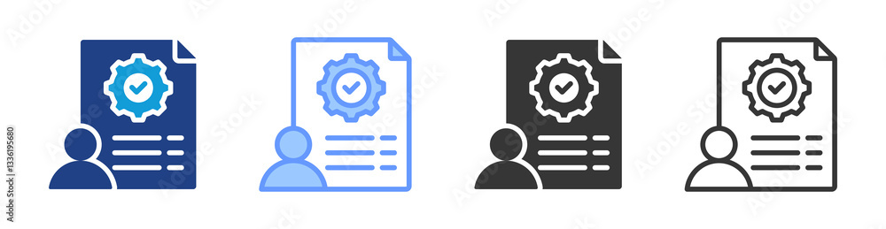 Poster Onboarding icon set multiple style collection