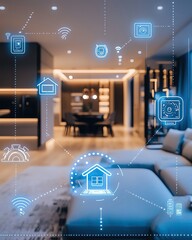 digital connection Smart Home and IoT Connectivity