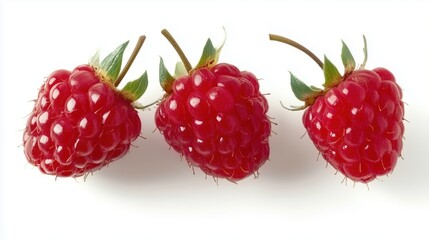 Raspberry isolated on white background