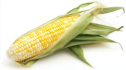 Sweetcorn, Corn on the Cob with Silk, Husk Freshly Peeled
