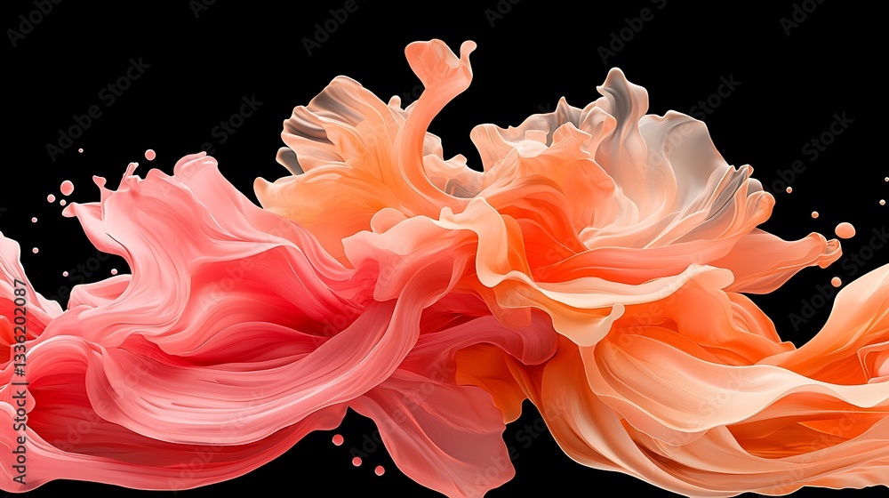 Poster abstract flowing texture artwork dynamic swirl background vibrant environment artistic concept