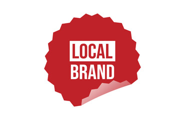 LOCAL BRAND red ribbon label banner.