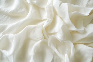 Soft, white fabric draped in folds