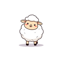 Excited Brown-Faced Lamb