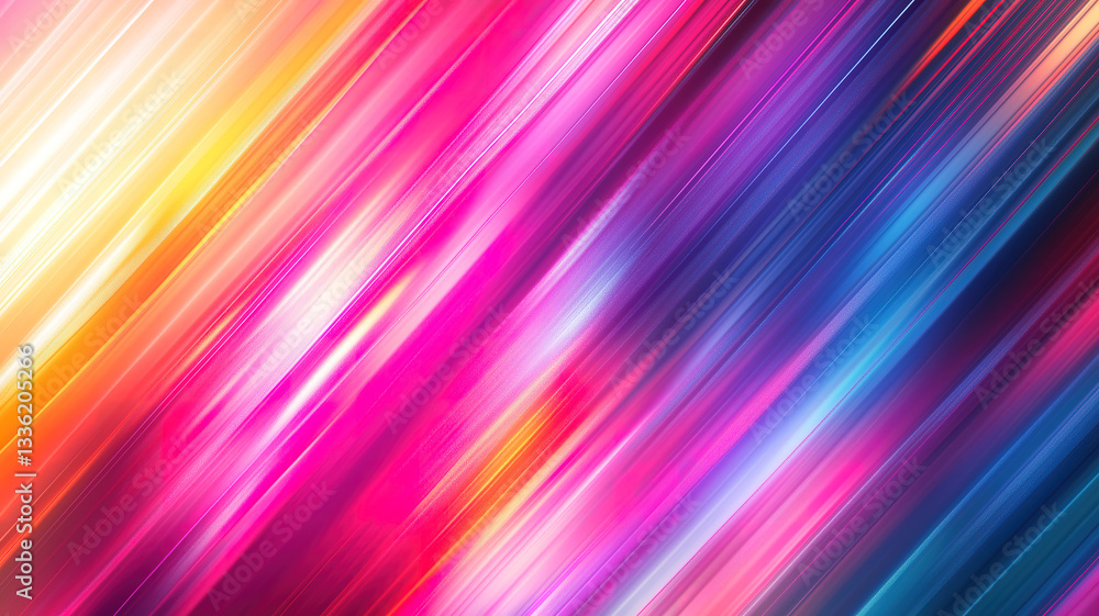 Aufkleber vibrant abstract background with soft bokeh lights and flowing lines for a dreamy atmosphere
