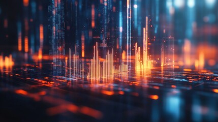 Dynamic 3D Visualization of Financial Growth and Data Representation