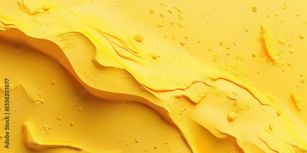 Poster yellow abstract texture: a vibrant and dynamic close-up showcases an abstract, layered texture in a 