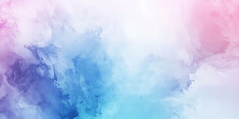 Fototapeta premium Dreamy Skies: A soft, colorful cloudscape unfolds, blending vibrant hues of pink, blue, and purple in a dreamy, ethereal composition. The abstract design is reminiscent of a watercolor painting.